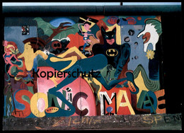 ÄLTERE POSTKARTE BERLINER MAUER GRETA CSATLOS THE WALL LE MUR BERLIN BATMAN JOKER ART SONIC MALADE Postcard Cpa AK - Mur De Berlin