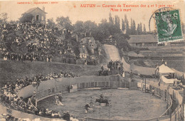 71-AUTUN- COURSES DE TAUREAUX DES 4 ET 5 JUIN 1911, MISE A MORT - Autun