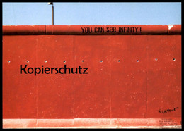 ÄLTERE POSTKARTE BERLIN LASZLO ERKEL KENTAUR YOU CAN SEE INFINITY BERLINER MAUER THE WALL LE MUR Art Postcard Cpa AK - Berlin Wall