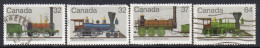 Canada 1983 Railway Locomotives I Set Of 4, Used (SG1106-9) - Used Stamps