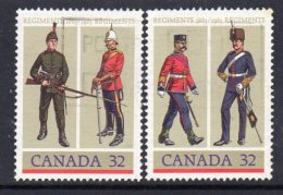 Canada 1983 Army Regiments Set Of 2, Used (SG1114-5) - Used Stamps