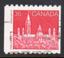 Canada 1985-2000 36c Coil Stamp Definitive, P.10 X Imperf., Used (SG1159) - Used Stamps