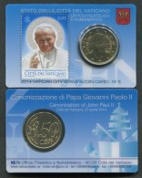 VATICANO 2014 - COIN CARD STAMP € 0,50 - 50 CENT - VATICAN - CANONIZZAZIONE DI GIOVANNI PAOLO II  - 071 - Vatican