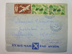 Devant De LETTRE Au Départ De DJIBOUTI à Destination De  AUFFERVILLE  1951   - Cartas & Documentos