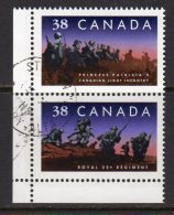 Canada 1989 Canadian Regiments Pair, Used (SG1335-6) - Used Stamps