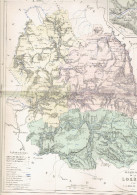 CARTE GEOGRAPHIQUE 1880 FRANCE DEPARTEMENT DE LA LOZERE PLAN DE MENDE PAR MALTE BRUN - Cartes Géographiques