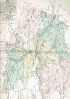 CARTE GEOGRAPHIQUE 1880 FRANCE DEPARTEMENT DU MAINE ET LOIRE PLAN D ANGERS PAR MALTE BRUN - Cartes Géographiques