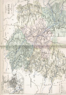 CARTE GEOGRAPHIQUE 1880 FRANCE DEPARTEMENT DE LA MARNE PLAN DE CHALONS SUR MARNE PAR MALTE BRUN - Cartes Géographiques