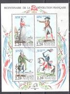 France 1989 - Revolution Bicentennial  Mi. Ms 8 - Used - Oblitéré - Gebraucht