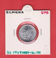 ESLOVENIA   50  STOTINOV   1.993  AL  KM#3   SC/UNC    DL-8665 - Slovénie