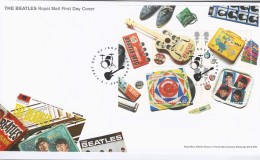 GREAT BRITAIN 2007 THE BEATLES 2420a-d, 2421-26 FIRST DAY COVERS  VALUE $14.60 - 2001-10 Ediciones Decimales