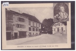 BOUDRY - HOTEL DU LION D'OR - MAISON NATALE DE J.P. MARAT - TB - Boudry