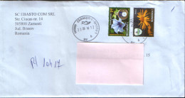 Romania - Registered Letter Circulated In 2016,stamps With Flowers Bay Will Porky And Arnica - Lettres & Documents