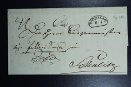 Germany /Poland: Cover 1830 Bromberg Bydgoszcz Oval Date Stamp To Kalisz During German Occupation - Vorphilatelie