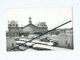 CPSM - Roubaix  - Place De La Gare -  Autocar , Car , Bus , Auto , Voiture - Roubaix