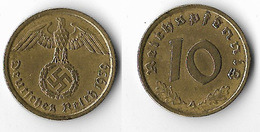 Allemagne - 10 Reichspfennig 1939 A - 10 Reichspfennig