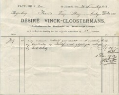 Sint-Amands Aan De Schelde ( Willebroek ) Désiré Vinck-Cloostermans : Gediplomeerde Hoefsmid/ Werktuigkundige ( Zie Scan - ... - 1799