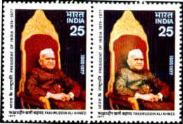 FAMOUS PEOPLE-Dr FAKHRUDDIN ALI AHMAD-PRESIDENT OF INDIA-PAIR-MNH-B9-668 - Variétés Et Curiosités