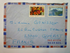 LETTRE De POLYNESIE FRANCAISE  à  Destination De  GUERET   1975   - Storia Postale