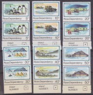 Ross Dependency 1982 Definitives 6v (pair) ** Mnh (32388) - Nuevos