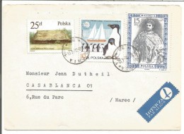 POLOGNE LETTRE DE GDYNIA POUR LA FRANCE 1988 - Franking Machines (EMA)