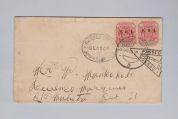 Südafrika 1902-04-29 Johannesburg Zensur Brief  Nach Lourenco Marques - Storia Postale