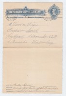 Brazil/Germany POSTAL CARD 1908 - Covers & Documents