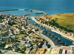 Port-en-Bessin-Huppain... Belle Vue Aérienne De La Ville Les Bassins - Port-en-Bessin-Huppain