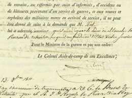 LAFAGE-LECLERC D’OSTEIN, Francois, Baron (Gaujac 1776 – Joigny 1857). Colonel D'Empire 1811 Napoleon - Documents Historiques