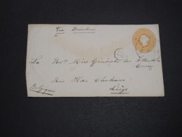 GRANDE BRETAGNE / INDE - Entier Postal Pour La Belgique En 1899 - A Voir - L  3297 - 1882-1901 Keizerrijk