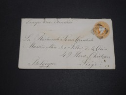 GRANDE BRETAGNE / INDE - Entier Postal Via Calcutta Pour La Belgique En 1896 - A Voir - L  3298 - 1882-1901 Empire