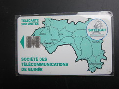 GUI-6a Map Of Guinea, No BN On Backside,used - Guinée