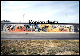 ÄLTERE POSTKARTE BERLIN INDIANO SAVE OUR EARTH GET HUMAN BERLINER MAUER THE WALL LE MUR ART Postcard AK Ansichtskarte - Berlijnse Muur