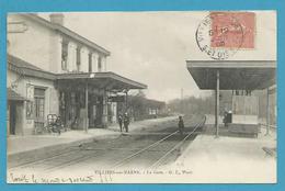 CPA Chemin De Fer La Gare VILLIERS SUR MARNE 94 - Villiers Sur Marne