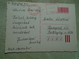 D140508 HUNGARY- Postcard - Franking Machine - PESTLÖRINC  2002  32 Ft - Brieven En Documenten
