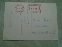 D140517  HUNGARY- Postcard - Franking Machine -  Debrecen  2001  30 Ft - Covers & Documents