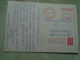 D140520  HUNGARY- Postcard - Franking Machine - Rákospalota    1995   14 Ft - Cartas & Documentos