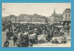 CPA - Métier Marchands Ambulants Le Grand Marché CAMBRAI 59 - Douai