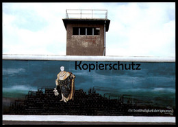 ÄLTERE POSTKARTE BERLINER MAUER KARSTEN WENZEL DIE BESTÄNDIGKEIT DER IGNORANZ THE WALL LE MUR BERLIN WACHTURM Art Cpa AK - Berlijnse Muur