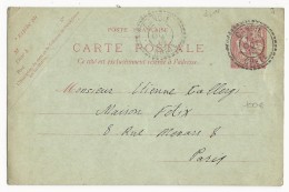 CRETE - 1913 - RARE CARTE ENTIER MOUCHON De CANDIE (IND 18 = 350 EUROS) Pour PARIS - Sonstige & Ohne Zuordnung