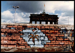 ÄLTERE POSTKARTE BERLIN 1990 BRANDENBURGER TOR BERLINER MAUER THE WALL LE MUR Art Cpa AK Postcard Ansichtskarte - Brandenburger Door