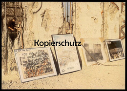 ÄLTERE POSTKARTE BERLIN KUNST AN DER MAUER BERLINER MAUER FARBFOTO BIRGIT FAUST THE WALL LE MUR Art Souvenir AK Postcard - Berliner Mauer