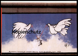 ÄLTERE POSTKARTE BERLINER MAUER ROSEMARIE SCHINZLER OHNE TITEL THE WALL LE MUR ART BERLIN  FRIEDENSTAUBE TAUBE Postcard - Brandenburger Deur