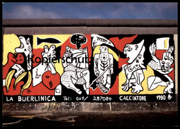 ÄLTERE POSTKARTE BERLIN STEFAN CACCIATORE LA BUERLINICA BERLINER MAUER THE WALL LE MUR ART Cpa AK Postcard Ansichtskarte - Berlijnse Muur