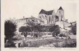 CARTE POSTALE   CELLES Sur BELLE 79  L'église Et L'Abbaye - Celles-sur-Belle