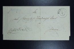 Poland: 1857 Double Line Date Stamp Barczyn To Schubin And Returned From Schubin To Barczin On Back - ...-1860 Prephilately