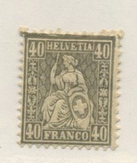 40c Helvétia Assise, Zum 50.1.1  Neuf Avec Charnière  Mit Falz - Unused Stamps
