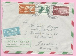 Airmail / Par Avion, Bakarac-Venezia, 1959., Yugoslavia, Letter - Aéreo