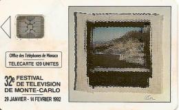 CARTE-PUBLIC-MONACO-120U-MF22-SC4-01/92-FESTIVAL TV-V° 5 IMPACTS-35365-BE- - Monaco