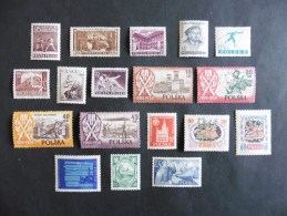 Pologne : 18 Timbres Neufs Charnière - Collections